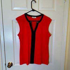 Calvin Klein Chain Detail Women's Medium Sleeveless Shirt